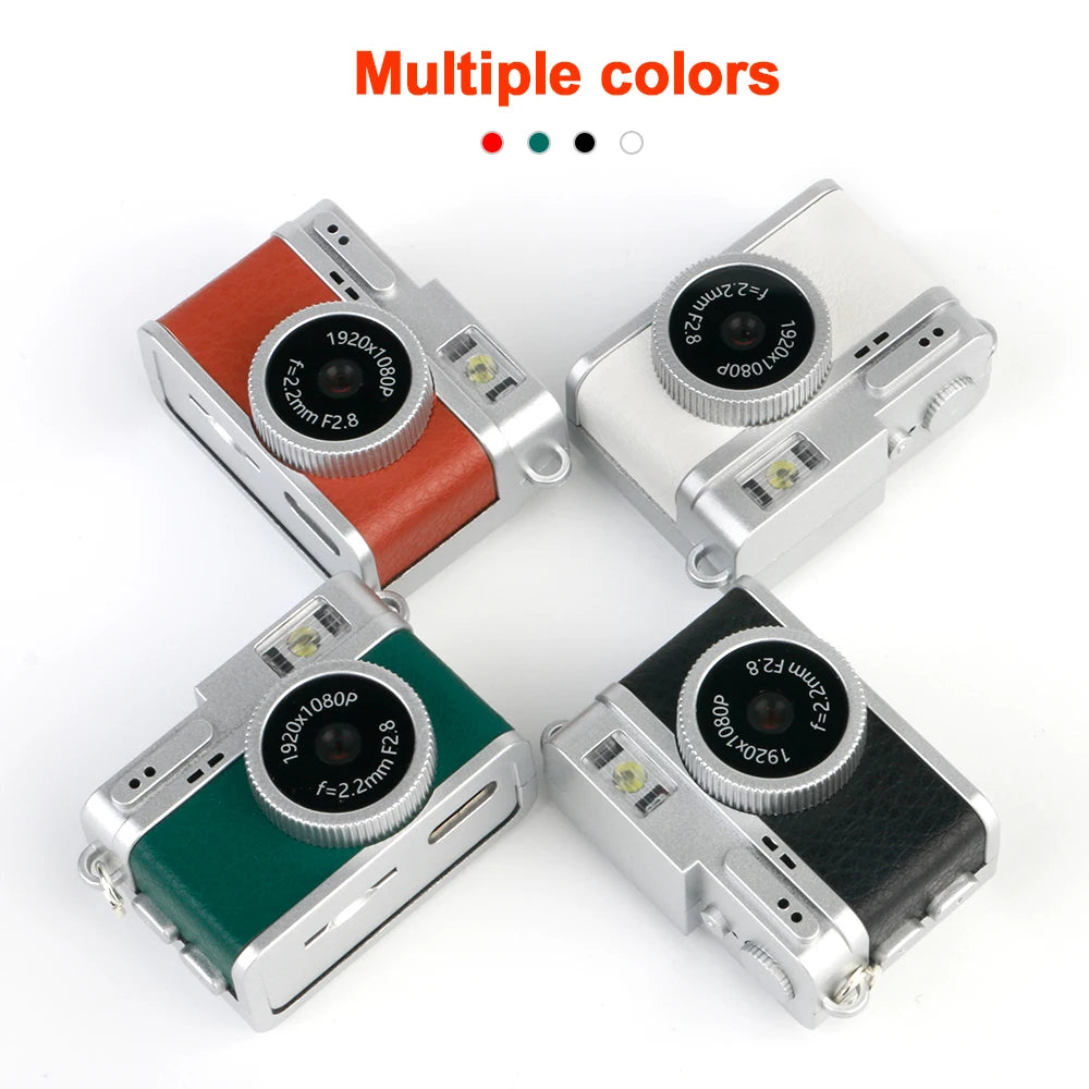 1080P Retro Digital Camera Pocket Video Recorder with 0.96-Inch IPS Color Screen LED Flash Light Mini Camera for Photography